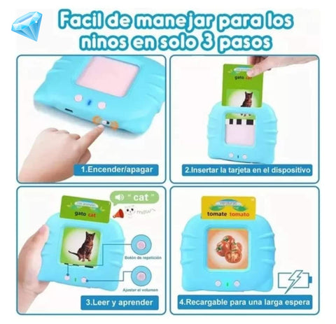 Image of LECTOR DE TARJETAS EDUCATIVAS ESPAÑOL - INGLÉS